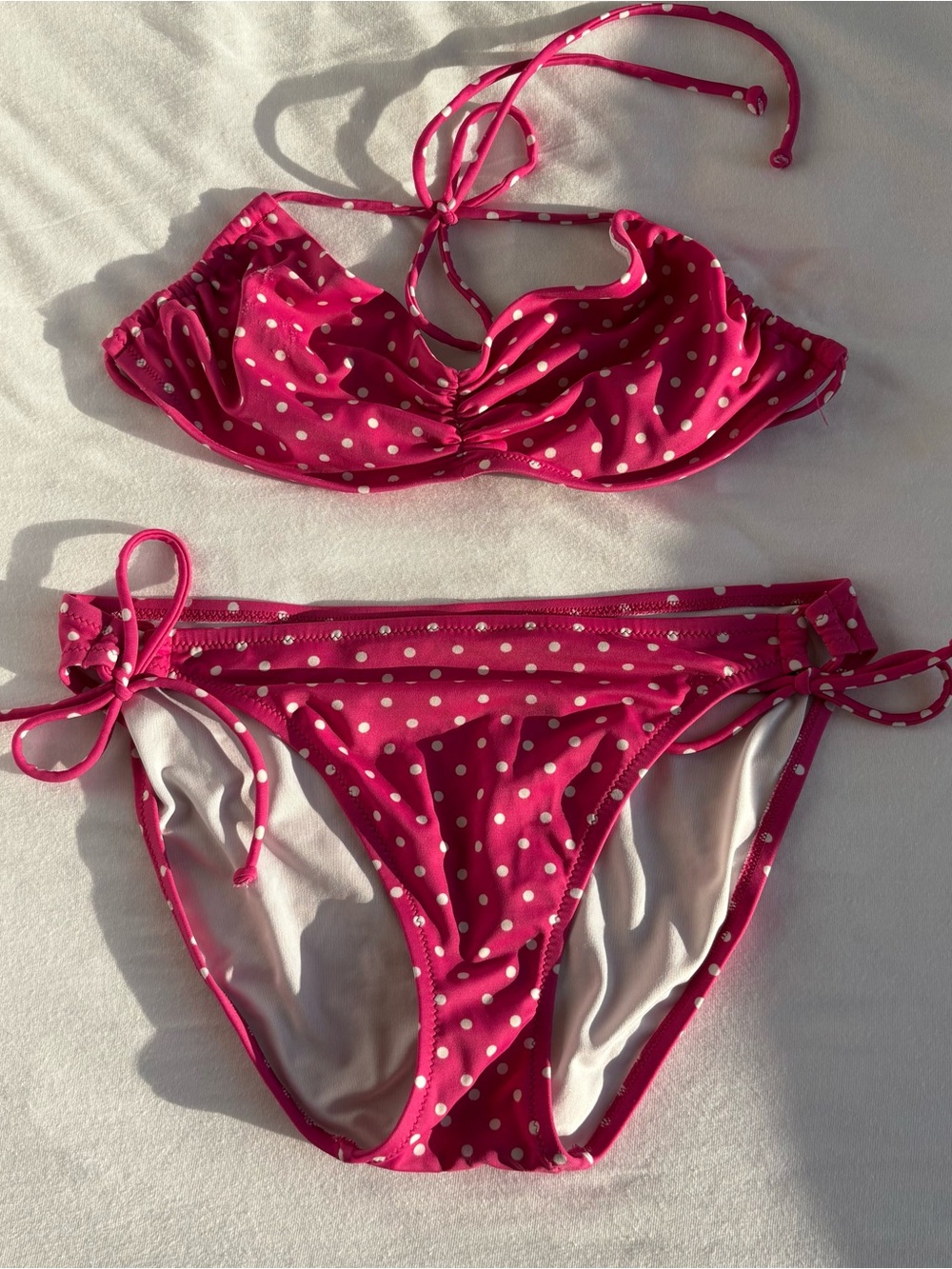VICTORIA SECRET VS HOT PINK POLKA DOT BIKINI
